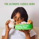 Emotional Support Highland Cows by Relatable, Cuddly Plush Toys and Stuffed Animals, Includes 5 Plushies with Basket, Cozy Holiday Stocking Stuffer and Gift for Kids