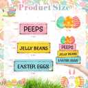 4 Pcs Easter Wooden Tiered Tray Decor, Easter Eggs Decorations Gifts for Home, Spring Table Centerpiece for Party Kitchen Holy Week Farmhouse (Pink)