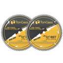 TonGass (2-Pack) 10", 80 Tooth Table Saw Blade Compatible with DeWalt Tables Saws (Part Number DWA11080), Hi-Density Ultra Sharp Steel Professional Woodworking Table Saw Blade with 5/8 Inch Arbor