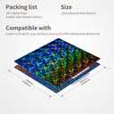 Upgraded 220x220mm Build Plate for Wanhao Duplicator i3 Plus, Double Sided Smooth PEK PEC Flexible Spring Steel Platform Heated Printing Bed for Anet A8/A6, Anycubic i3 Mega/Mega S/Mega Pro