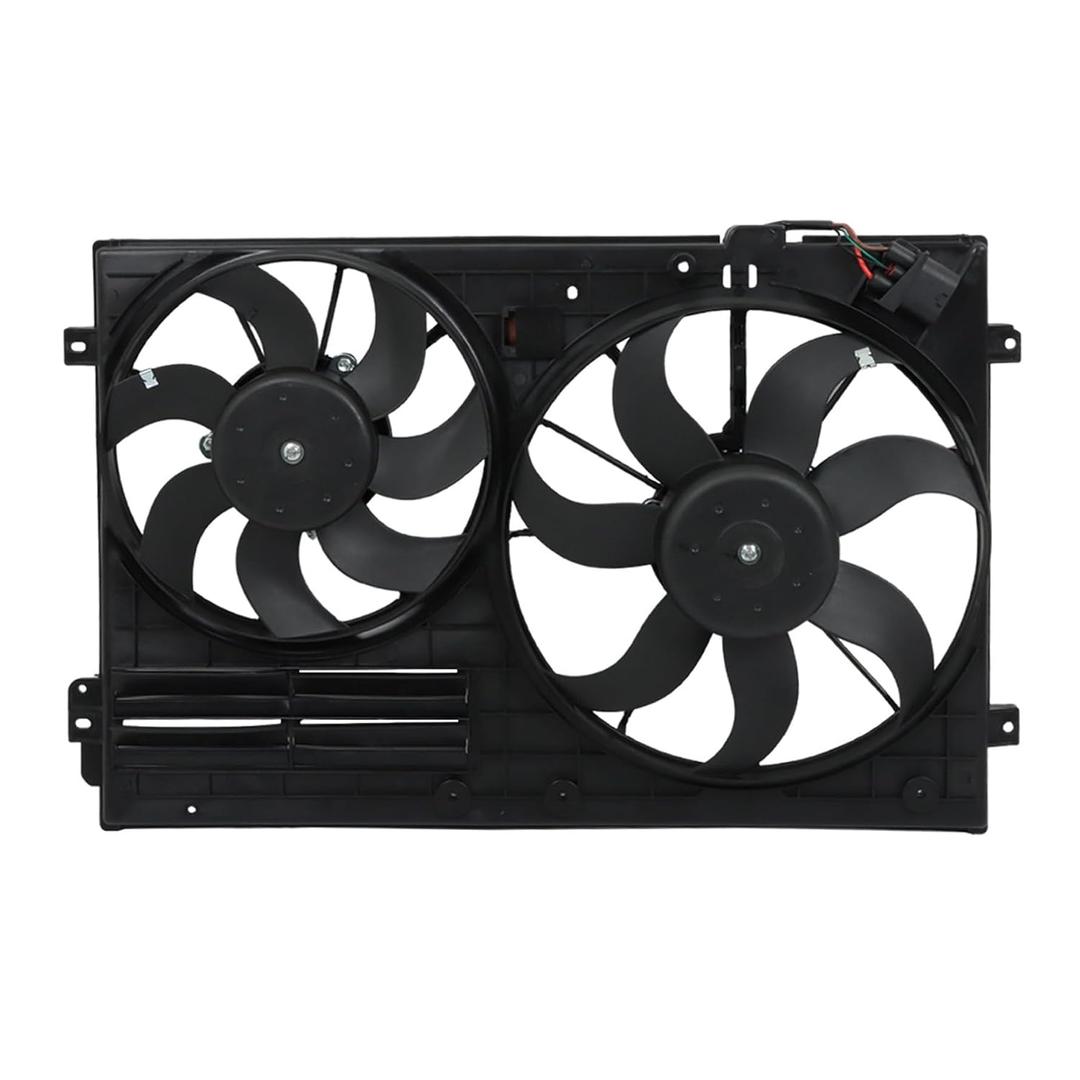 munirater Radiator Cooling Fan Replacement for Jetta 2005-2008/2014-2015 Replacement for A3 CC Beetle Passat