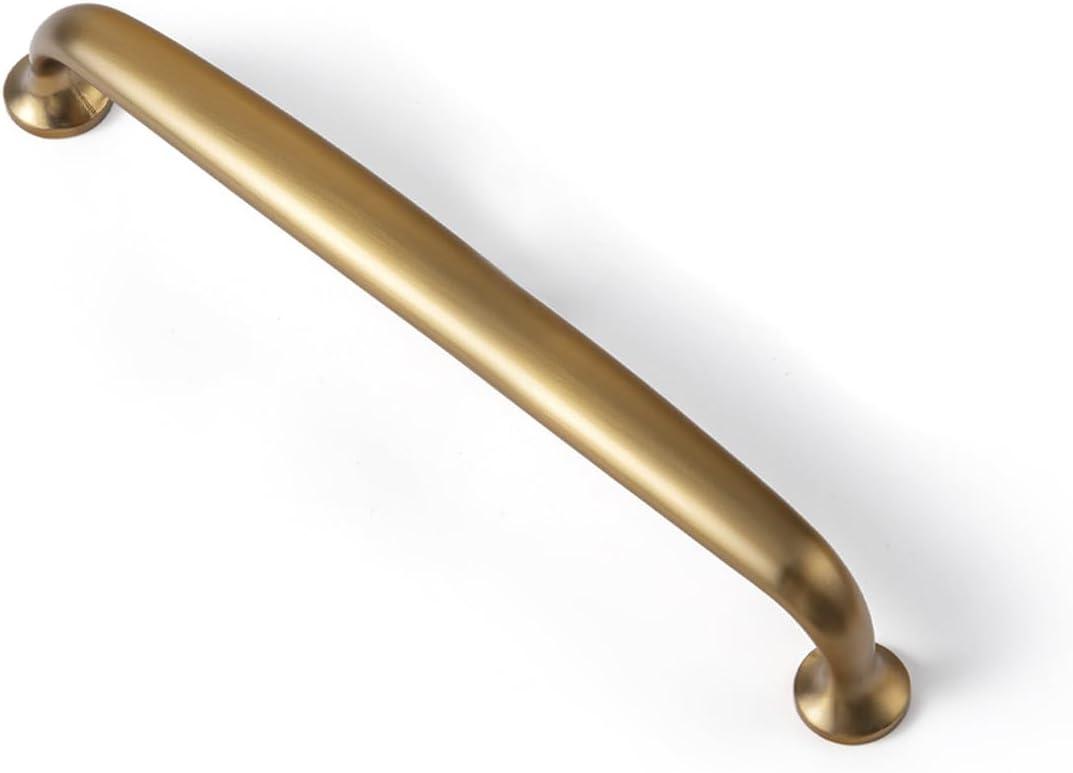Goo-Ki 6 Pack Brushed Bronze Drawer Pulls Kitchen Cabinet Hardware - 5.04"(128mm) c-c Dark Gold Bonze Modern Dresser Furniture Handles for Bar Cupboard Bathroom Closet Wardrobe, 9330CJ-128