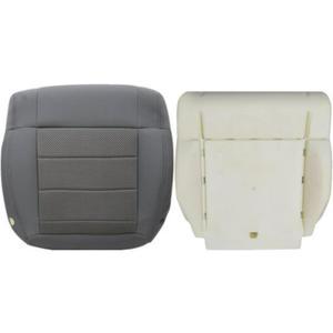 GXARTS Driver Side Bottom Replacement Cloth Seat Cover And Bottom Foam Cushion Pad Gray Compatible with Jeep Wrangler 2008 2009 2010 Sahara Rubicon Sport X-Sport X-S Islander Mountain Unlimited Sahara