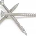 #10 x 3 Inch Stainless Steel Deck Screws 350 Pieces, T25 Star Torx Drive Flat Head, 304 (18-8) Stainless Steel Wood Screws by Makers Bolt