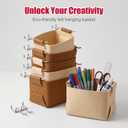 Spampur Peg Board, 4 Pack Metal PegBoard Organizer with Accessories, White Pegboard Panels with 50 Pcs Hooks and Baskets, Wall Organizer for Office, Craft Room Organization, Garage, Sewing Room