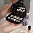 Magnetic Eyelashes Natural Look; Reusable Magnetic Lashes Eyelash Extension Kit - Pestaas Postizas Magneticas - Comes with Beautiful Mirror Travel Case