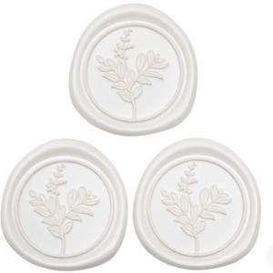 60 Pcs Ivory Wax Seal Stickers, Wedding Invitation Accessories Envelope Stickers - Peferct for Wedding Accessories, Gift Box Craft Wrapping, Christmas Cards Envelope Decoraction