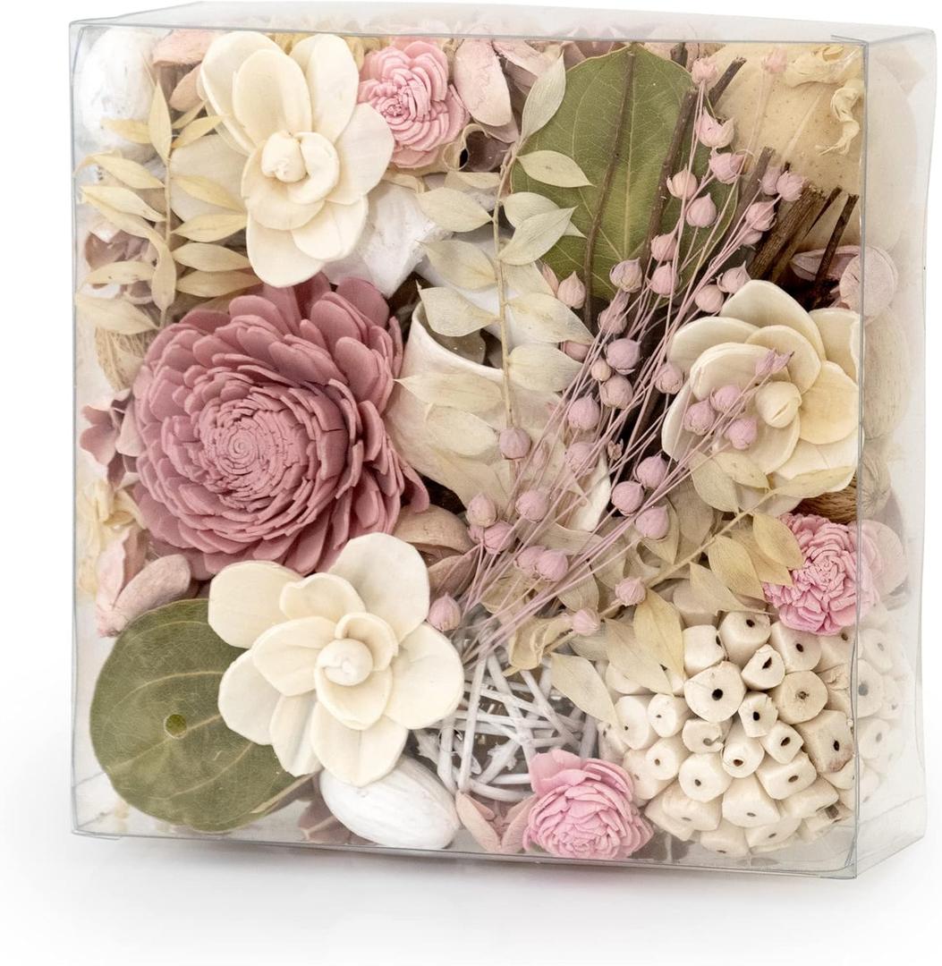 ANDALUCA Maison Box Fragrance Potpourri Decorative Vase & Bowl Filler Home Dcor (Pink Jasmine)