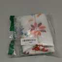 VERTKREA's Orange Floral Kitchen Window Curtains, Rod Pocket Curtains Tiers for Bathroom, Laundry Room, RV - 2 Panels, 2636 Inches