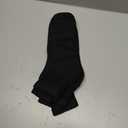 Big and Tall Diabetic Cotton Neuropathy Crew Socks, King Size Mens Athletic Crew Socks (13-16, Black) - 6 pairs