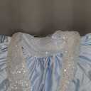 ABAO SISTER Short Little Girls Pageant Dresses for Wedding Kids First Communion Puffy Ball Gown (12, Blue)