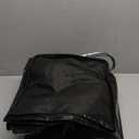 Reusable Grocery Bag On Wheels, Foldable Shopping Rolling Tote Bag with 6 Pockets, Shopping Trolley Cart with Zippered Top & 3-Way Handles, Heavy Duty, Lightweight for Moving, Camping, Small, Black