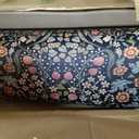 Collive Kitchen Mats for Floor, Cushioned Anti Fatigue Mat Black Floral Rugs Non Skid Waterproof Sink Rug, Memory Foam Comfort Standing Mat for Office, Laundry, Desk, 24''x71''