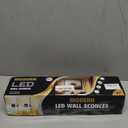 31in Wireless Wall Sconces Set of Two, [Creates Sunset Glow Ambiance] Dimmable 2700K6000K with 8000mAh Battery & Display, Touch/Remote Control, Rechargeable Wall Lamps for Home Decor  Black