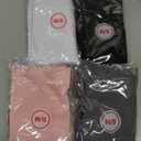 Iseasoo 4 Pairs Compression Socks for Women Circulation-Best Support for Nurses,Running,Athletic,Travel (Small-Medium, 01-black/Grey/White/Pink)