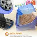 Bostitch Office QuietSharp Electric Pencil Sharpener, Heavy Duty Classroom or Office Use, Size Selector with 6 Different Sizes, Blue