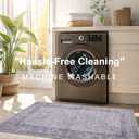 5x7 Area Rugs for Living Room, Bedroom - Machine Washable, Non-Slip Bedside Rug, Large Soft Floor Carpet for Office, Dining Room, Farmhouse and Home Decor, Rustic Vibes/Taupe