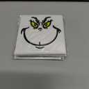 4 x 15 Pcs Christmas Face Stickers  Vinyl Transfer Stickers for Crafts, Ornaments, Cups, Jars, and Christmas Balls, Waterproof DIY Face Decals for Party Favors and Holiday Decorations  3 x 3 in (Black and Yellow)