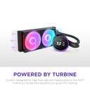 NZXT Kraken Elite 240 RGB 2024 - AIO CPU Liquid Cooler - 240mm Radiator - F240 RGB Core Fan - Customizable 2.72" IPS LCD - NZXT Turbine Pump - AMD AM5, AM4 - Intel LGA 1851/1700, 1200/115X - Black