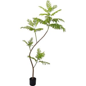 Artificial Jacaranda mimosifolia Tree, 68in Tall Fake Plants Artificial Umbrella Plants for Indoor, Fake Trees for Office Home Living Room Floor Patio Greening Porch Decor (5ft 9in)