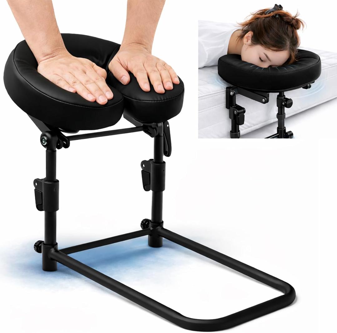 2026 Upgraded Massage Headrest for Mattress, Massage Home Mattress Top Massage Kit, Adjustable Headrest Face Cushion for Bed, Neck & Back Relief, Post Recovery Comfort, Fits Thick Mattresses Securely