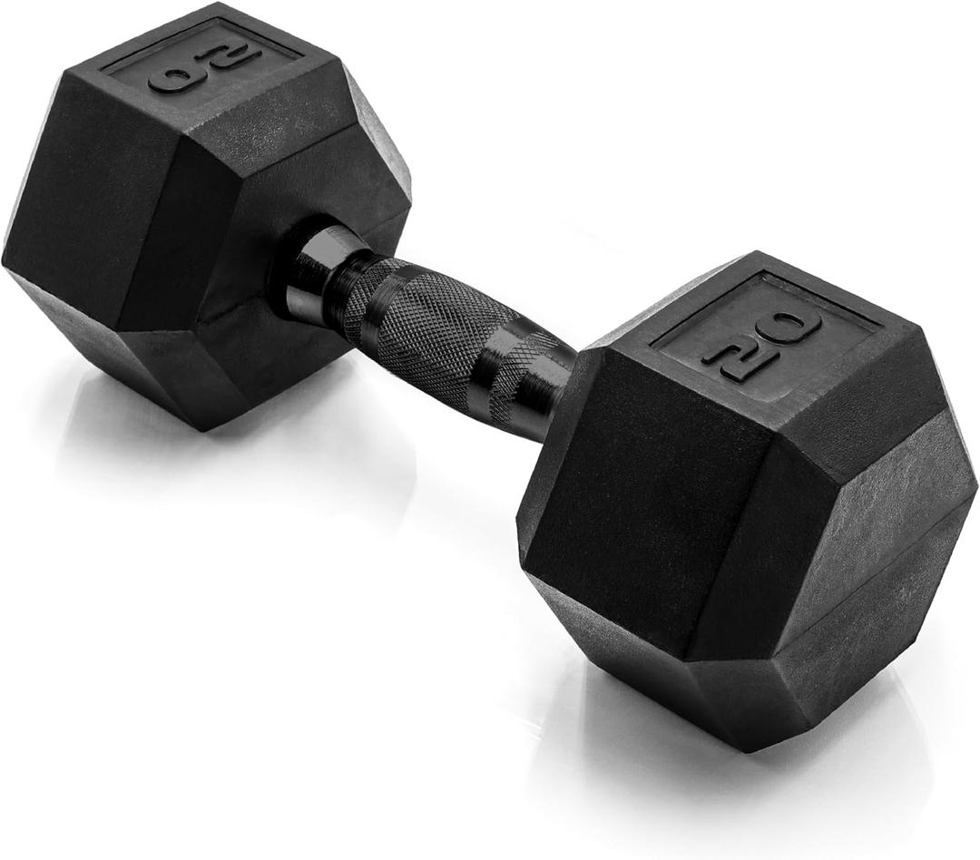 CAP Barbell Coated Hex Dumbbell Weight | Multiple Options (20 lb)