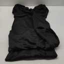 GOBLES Women Sexy V Neck Off The Shoulder Evening Gown Fishtail Maxi Dress (Large, Black)