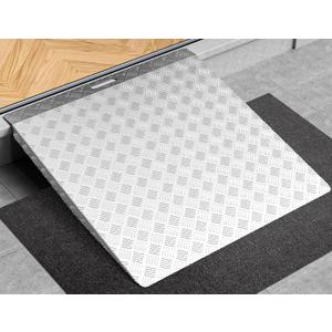 Aluminum Door Threshold Ramps for Doorway Wheelchair Ramp for Home Steps 2-6" Rise Portable Wheelchair Ramp for Shed Doorway Stairs 31.5x33 Shed Handicap Wheel Chair Ramps for Home Entry Riding Mower
