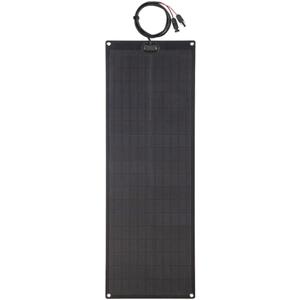 Lensunsolar 55W 12V ETFE Black Flexible Solar Panel, PERC Mono Solar Cells, Ultrathin Ultra Lightweight for Campers, RVs, Boats,Camping, Tent