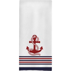 Nautical Kitchen Towels, 16x24, Microfiber, Medium, Rectangular, Super Absorbent, Nautical/Casual, Nautica-towel-02