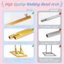 2pcs Large Wedding Arch 5.9Ft&6.9Ft Balloon Floral Arch Stand for Party