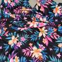 Women Underwire Tankini Top Only - Tummy Control Bathing Suit Top Twist Front Swim Top Criss Cross Back Swimsuit 2025 (L, Colorful Floral)