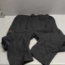 Comdecevis Men's Casual Cargo Pants Workout Joggers Stretch Sweatpants Hiking Drawstring Tactical Pants with Multi Pockets (Medium, Black)