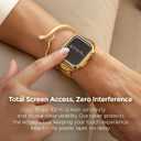 My Pretty Strap Glossy XOXO Apple Watch Bumper Case - Touch-Friendly Open Face Design- No Screen Fogging- Compatible with Series 1-11, SE & Ultra 38/40/41/42/44/45/46/49mm