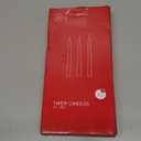 14 Pack Tall Red Taper Candles - 10 Inch Red Dripless, Unscented Dinner Candle - Paraffin Wax with Cotton Wicks - 8 Hour Burn Time