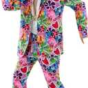 fun shack Groovy Mens Hippie Costume, Retro 60s Suit for Men, Adult Groovy Costumes, Vintage Hippie Outfit (Medium)