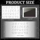 MAYJOYDIY Letters A-Z Rhinestone Iron on Decal Handwritten Alphabet Hotfix Transfer Sticker Uppercase Letters Heat Transfer Applique for Clothing Repair T-Shirt Jacket Garment Bag DIY Decor