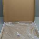 Extra Large Clear Acrylic Serving Tray (1818 Inches) with Gold Handles Spill Proof Acrylic Over Size Big Decorative Tray Organiser for Ottoman Coffee Table Countertop