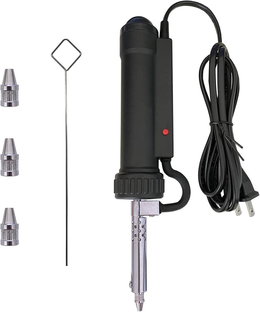 Electric Solder Sucker Vacuum,Automatic Desoldering Pump,Black Desoldering Tool For One-Handed Use And Reliable Suction,Designed for extended use Tin Removal Work Ac110v 30w Desoldering Gun