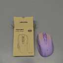 TECKNET Wireless Mouse, 2.4G Ergonomic Optical Mouse, Computer Mouse for Laptop, PC, Computer, Chromebook, Notebook, 6 Buttons, 24 Months Battery Life, 2600 DPI, 5 Adjustment Levels, Gradient Lavender