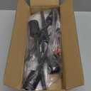 Modern Semi Flush Mount Ceiling Light Fixture,4-Light Farmhouse Light Fixtures Ceiling Mount,Industrial Chandelier Ceiling Lamp for Living Room Bedroom Kitchen Hallway,Bulb Not Included(Black)