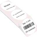 4 Inch White Circle Thermal Sticker Labels, Self-Adhesive Round Stacks Thermal Printing Labels for Business, 250 Sheets/Stack .Can be Used for DIY Logos, Price Tags.(250PCS)