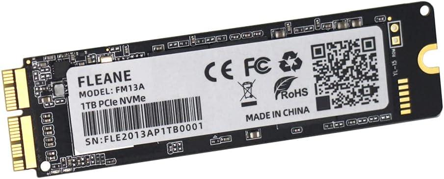 FM13A 256GB NVME SSD with DIY Tools for MacBook Air A1465 A1466 (2013-2017), MacBook Pro Retina A1398 A1502 (2013-2015), iMac A1418 A1419 (2013-2017)