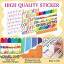 96 Pcs Science Fair Board Supplies 60 Trim Scalloped Poster Boards 24 Presentation Border Stickers 4 Self Adhesive Project Titles 8 Letter Sticker for Classroom Display(Lively Crumbs)