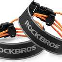 ROCKBROS Bike Pants Strap Cycling Reflective Ankle Bands Adjustable Pant Leg Straps for Biking Cuff Wrist Ankle Bands Backpack Strap for Running,Walking,Jogging 2 PCS