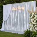 Sliver Sequin Backdrop Curtain Panels 20x10ft for Party,Rich Sliver Smooth Non Shedding Glitter Drapes,Shimmer Stretch Backdrop for Weddings Birthdays Parties Photography,4 Panels(5x10FT Each)