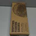 WOPITUES Floating Shelves for Wall Decor Sign, Bathroom Organizers and Storage, Bathroom Shelves Over Toilet with Metal Guardrail-Black