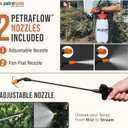 Petratools 2 Gallon Pump Sprayer - HD201 Garden Sprayer for Weeds, Lawn Care & Pesticides - 52" Long Hose, 2 Nozzles & Easy Carry Handle - Durable & Lightweight