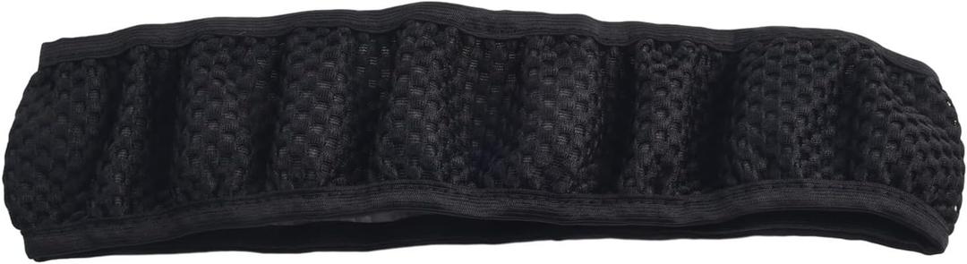 38CM Ice Silk Car Steering Wheel Cover, Anti-Slip Breathable Steering Wheel Protector, For Fit for 15 Inch/38cm Steering Wheels, Cloth Car Interior Accessory(Black)