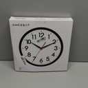 AKCISOT 12 Inch Wall Clock Silent Non-Ticking Modern Wall Clocks Battery Operated - Analog Classic Clock for Office, Home, Bathroom, Kitchen, Bedroom, School, Living Room(Black)